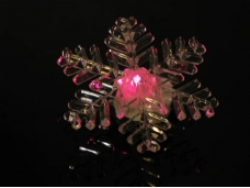 LS-0001 LED Color Changed Snowflakes Suction Cup Light Christmas Gift